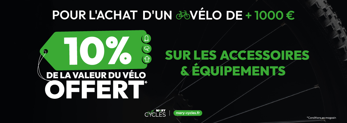 remises sur les accessoires et équipements